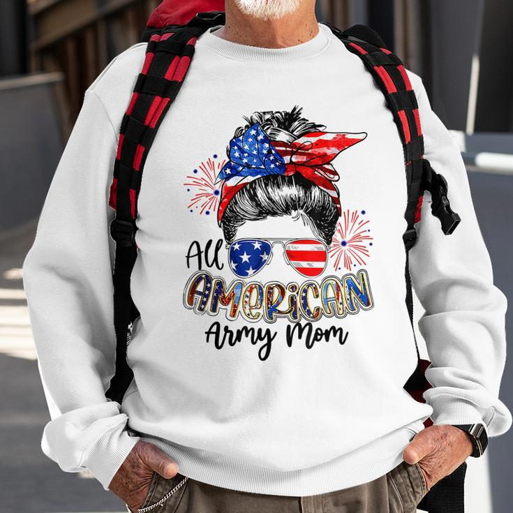 All American Army Mom 4Th Of July V2 Sweatshirt Gifts for Old Men