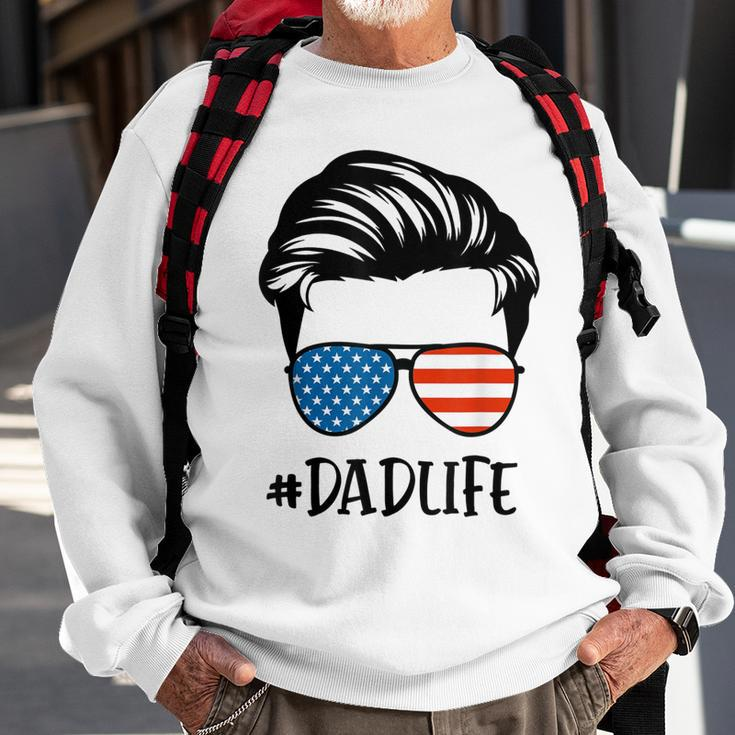 All American Dad Happy 4Th Of July Independence Day Sweatshirt Gifts for Old Men