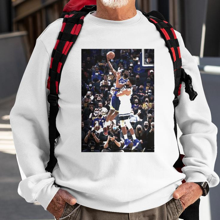 Andrew Wiggins Posterized Karl-Anthony Towns Basketball Lovers Gift Sweatshirt Gifts for Old Men