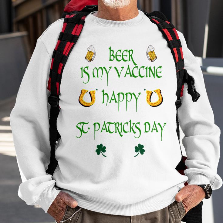 Beer Is My Vaccine Funny St Patricks 608 Shirt Sweatshirt Gifts for Old Men