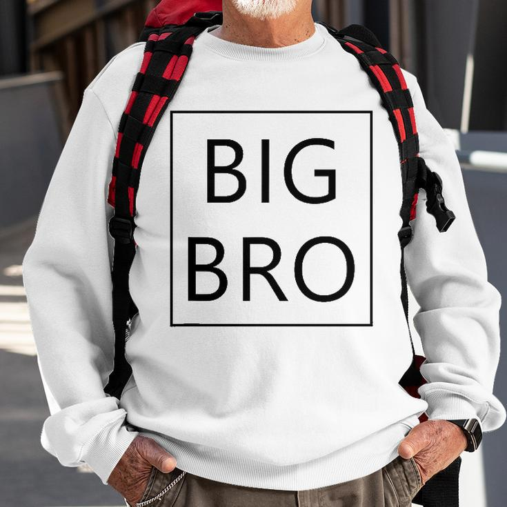 Big Bro Brother Announcement Gifts Dada Mama Family Matching Sweatshirt Gifts for Old Men
