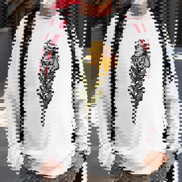 Black Eyed Susan Flower Daisy Spring Art Flower Sweatshirt Gifts for Old Men