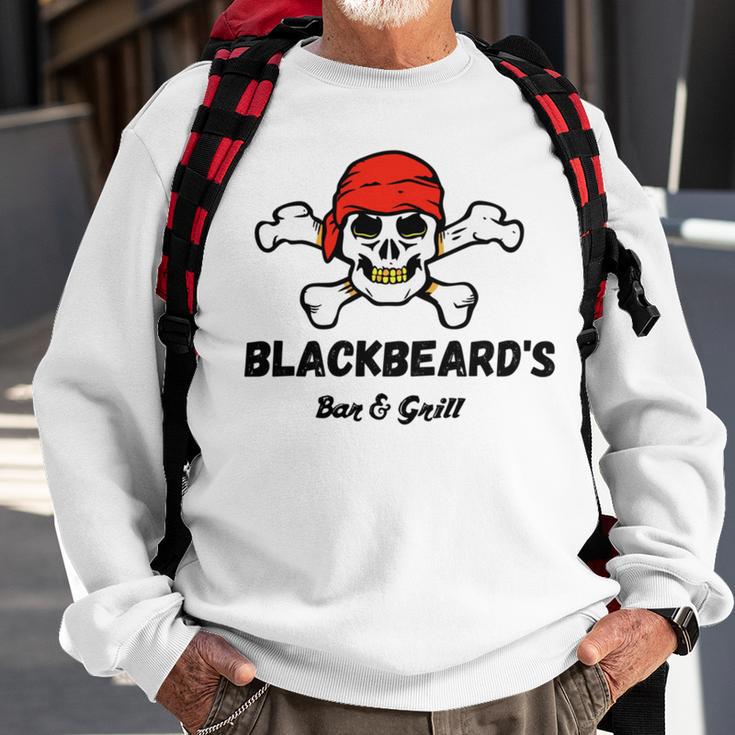 Blackbeards Bar Grill Sweatshirt Gifts for Old Men