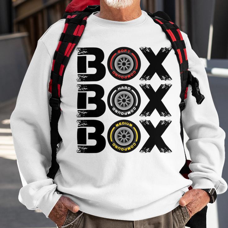 Box Box Box F1 Tyre Compound V2 Design Sweatshirt Gifts for Old Men