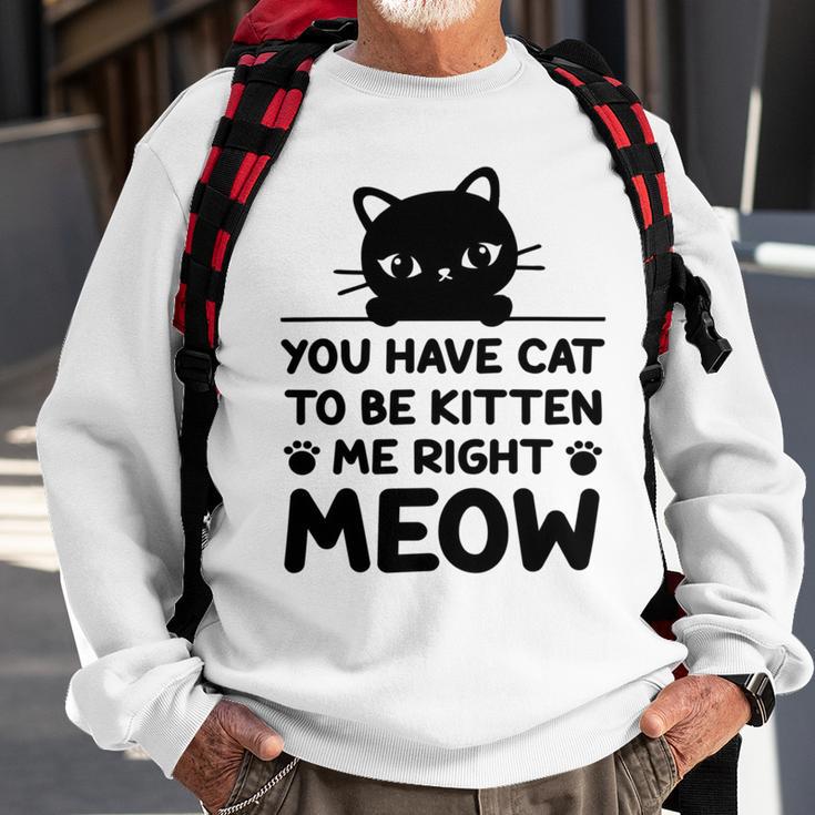 Cute Cat Lover Youve Got To Be Kitten Me Sweatshirt Gifts for Old Men