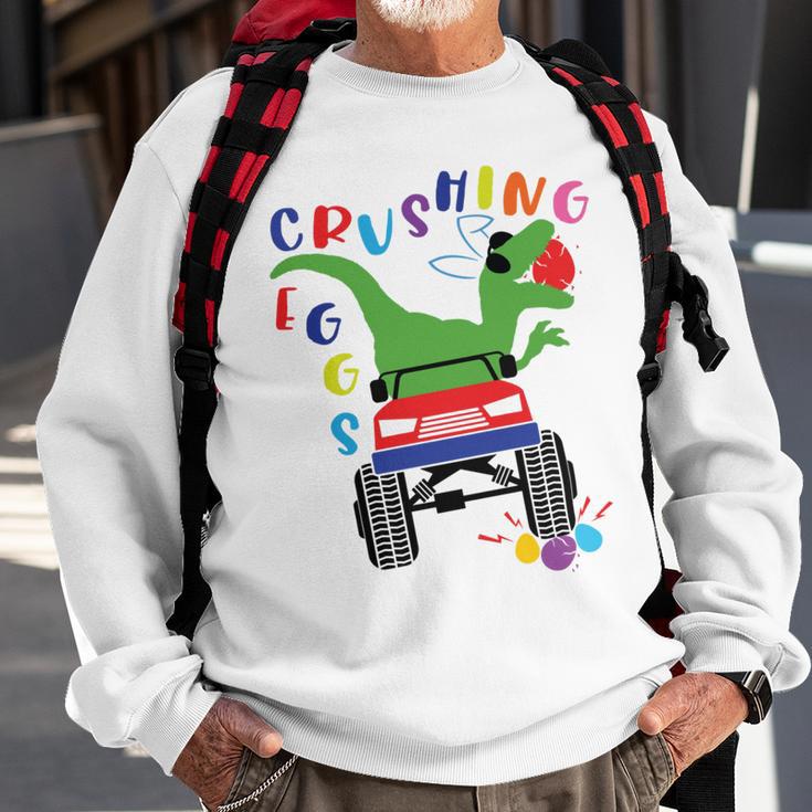 Easter Dinosaur Happy Eastrawr Easter Saurus Rex Sweatshirt Gifts for Old Men