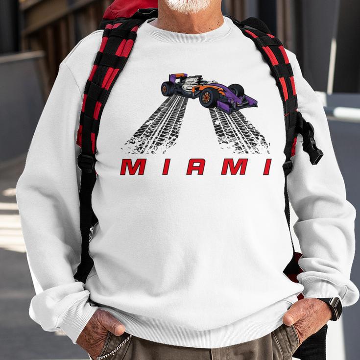 F 1 Miami Gp Aqua Sweatshirt Gifts for Old Men