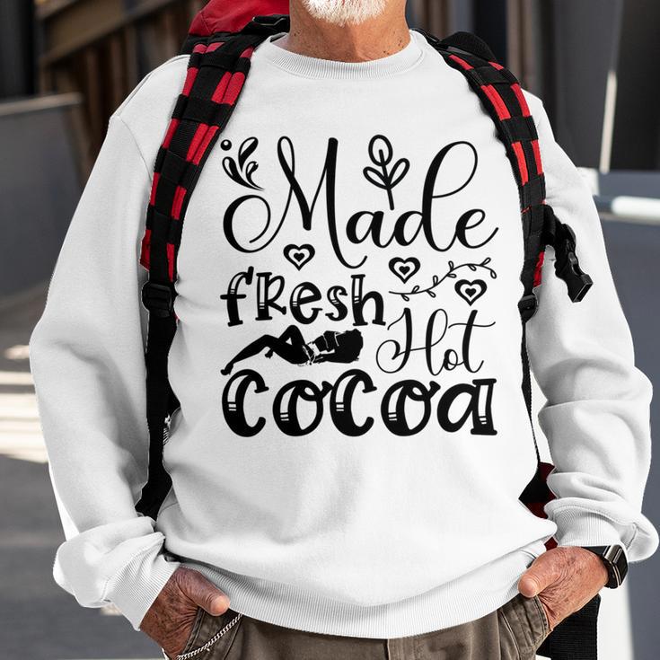 Fresh Hot Cocoa Sweatshirt Gifts for Old Men