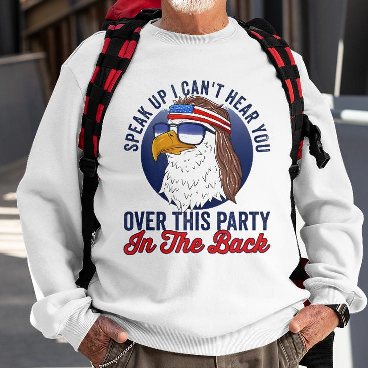 Funny Redneck 4Th Of July American Flag Usa Eagle Mullet Sweatshirt Gifts for Old Men