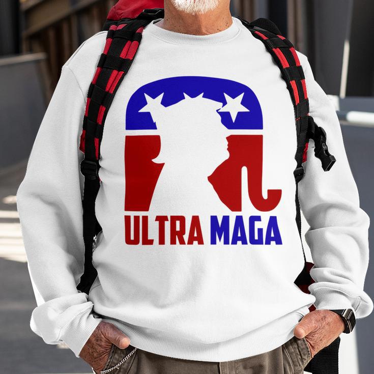 Funny Ultra Maga Gift For Americans Trump Biden Lover Sweatshirt Gifts for Old Men