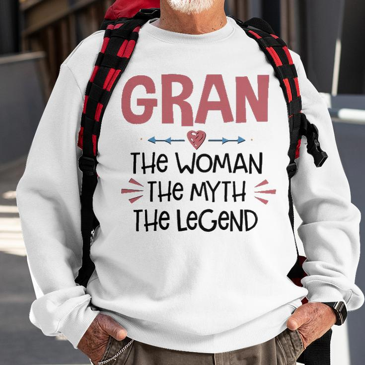 Gran Grandma Gift Gran The Woman The Myth The Legend Sweatshirt Gifts for Old Men