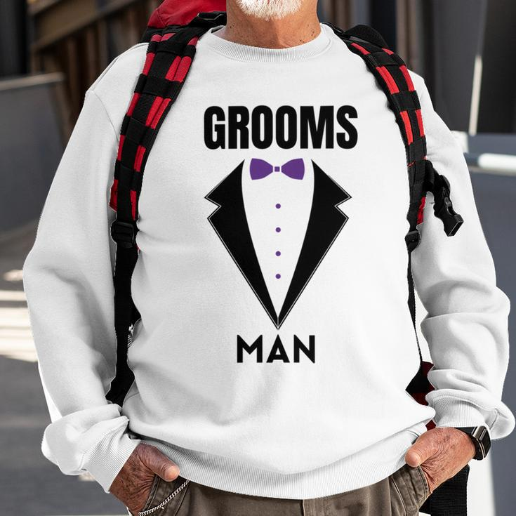 Groomsman Grooms Squad Stag Party Friends Themed Sweatshirt Gifts for Old Men