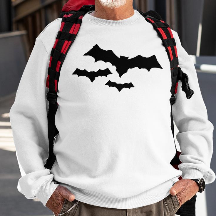 Halloween Scary Vampire Bats Pattern Sweatshirt Gifts for Old Men