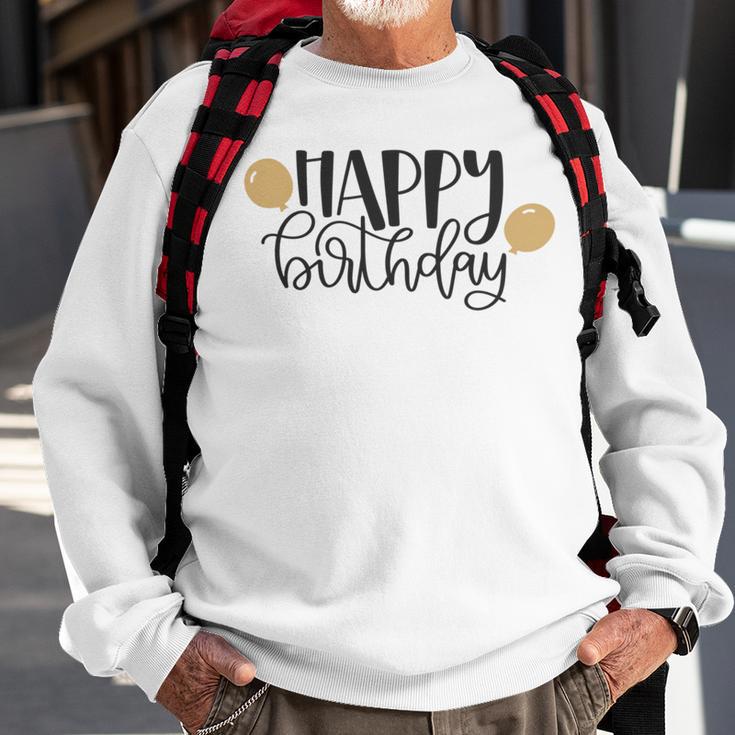 Happy Beautiful Birthday With Balloons Sweatshirt Gifts for Old Men