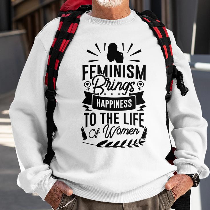 Happy Feminist Sweatshirt Gifts for Old Men