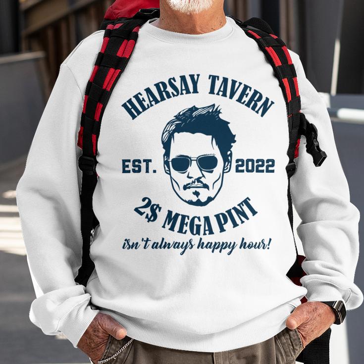 Hearsay Tavern Est 2022 Mega Pint Isnt Always Happy Hour Sweatshirt Gifts for Old Men