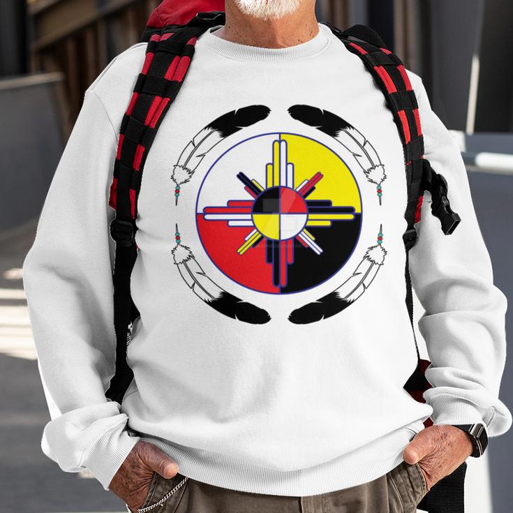 Huchnon Native American Tribe V4 Sweatshirt Gifts for Old Men