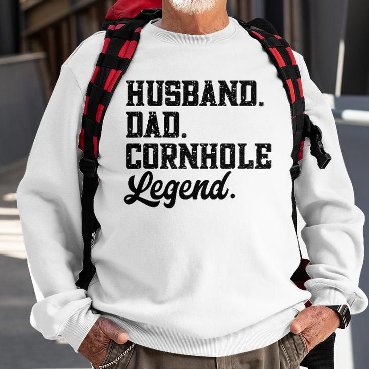 Husband Dad Cornhole Legend Bean Bag Lover Sweatshirt Gifts for Old Men