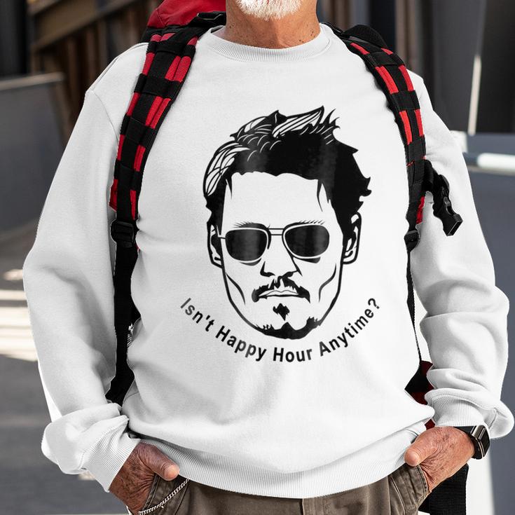 Isnt Happy Hour Anytime Mega Pint Sweatshirt Gifts for Old Men