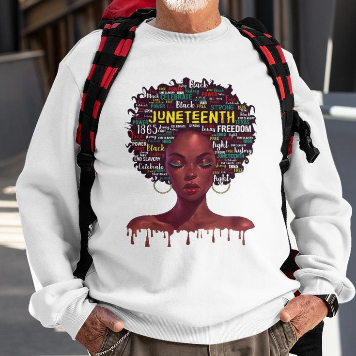 Juneteenth S For Women Afro Beautiful Black Pride 2022 African American Sweatshirt Gifts for Old Men