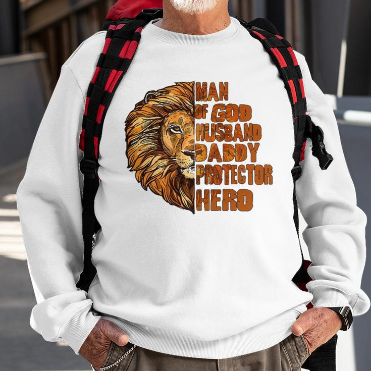 Man Of God Father Daddy Hero Husband Sweatshirt Gifts for Old Men