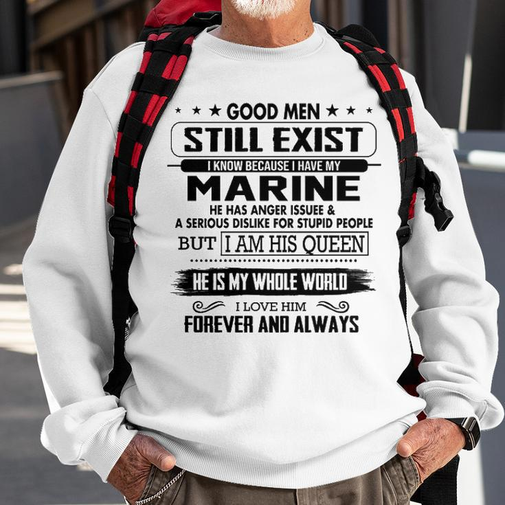 Marine Name Gift I Know Because I Have My Marine Sweatshirt Gifts for Old Men