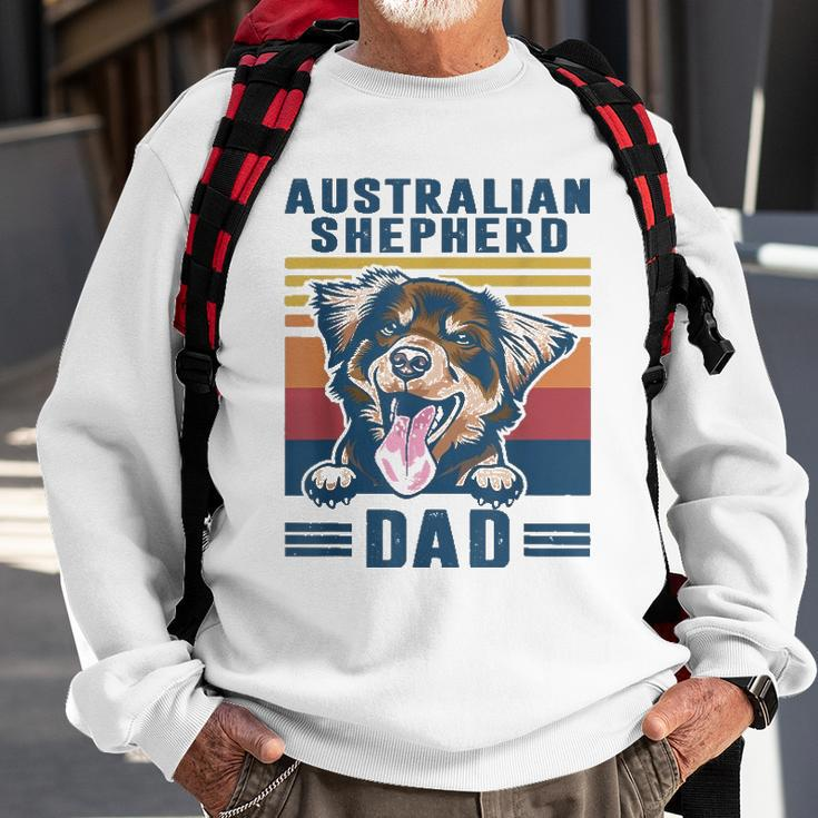 Mens Australian Shepherd Dad Father Retro Australian Shepherd Sweatshirt Gifts for Old Men