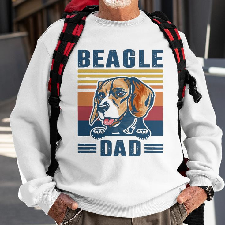 Mens Beagle Dad Father Retro Beagle Gifts Dog Dad Sweatshirt Gifts for Old Men