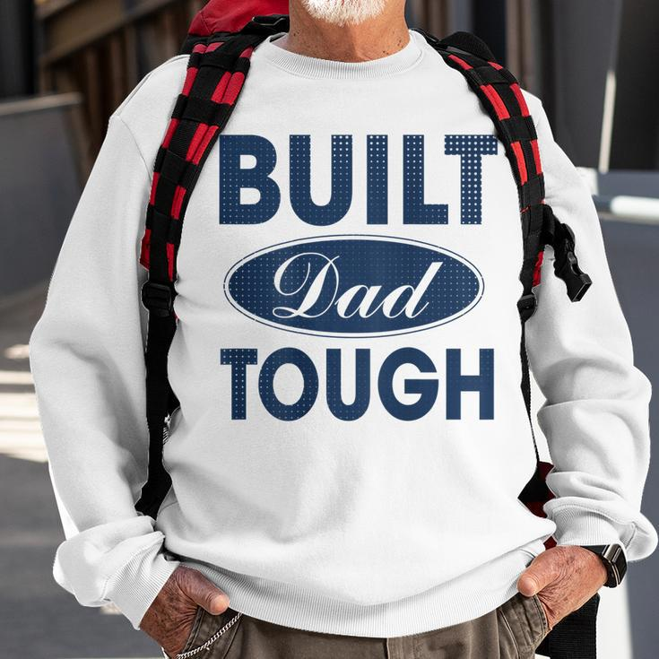 Mens Built Dad Tough Build Dad Car Guys Mechanic Workout Gym V2 Sweatshirt Gifts for Old Men