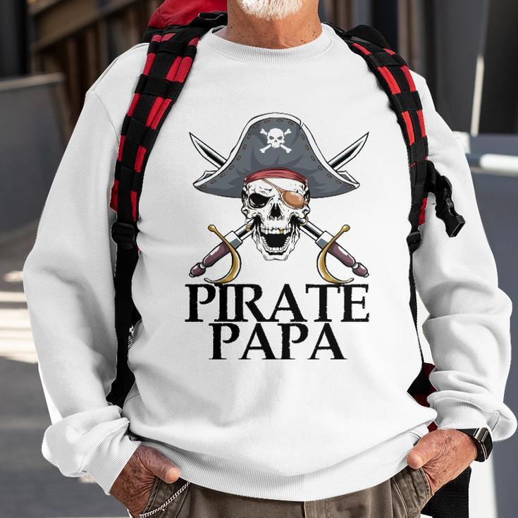 Mens Pirate Papa Captain Sword Gift Funny Halloween Sweatshirt Gifts for Old Men