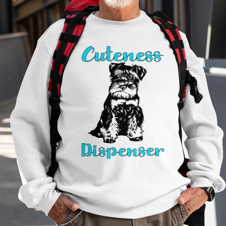 Miniature Schnauzer At Home Cuteness Dispenser Multi Tasking Dog Sweatshirt Gifts for Old Men