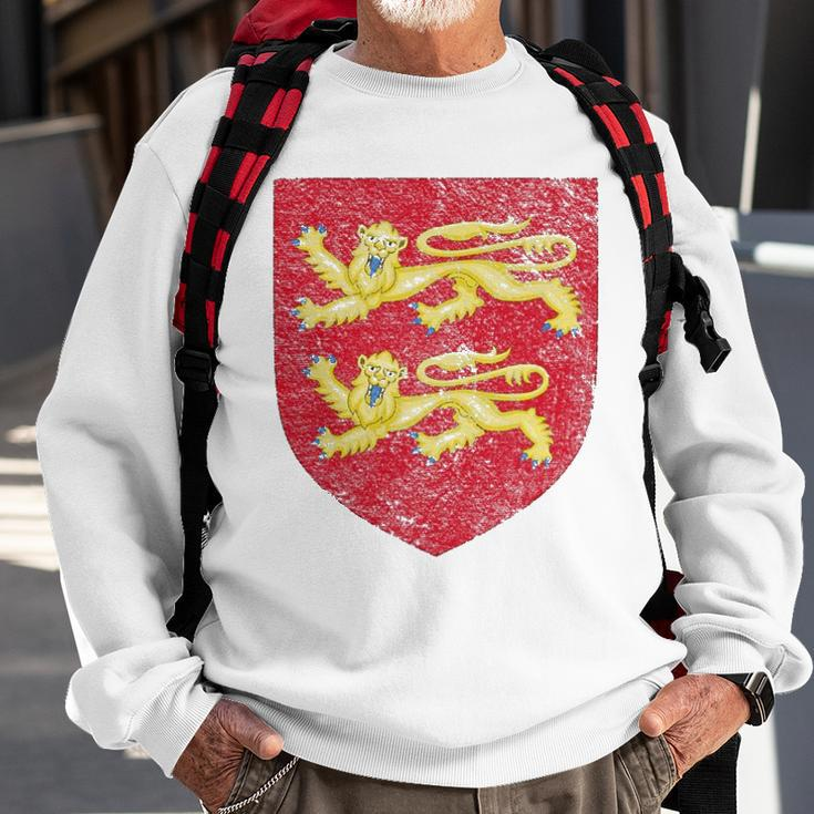 Normandy Coat Of Arms Flag France Norman Two Leopards Sweatshirt Gifts for Old Men