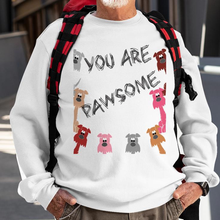 Official You Are Pawsome Sweatshirt Gifts for Old Men