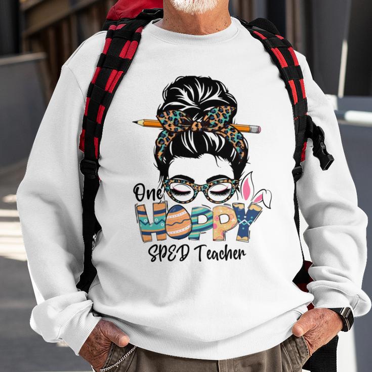 One Hoppy Mama Shirt Gift For Easter Spring Women Easter Women Gifts For Mom Mom One Happy Mama Easte Sweatshirt Gifts for Old Men