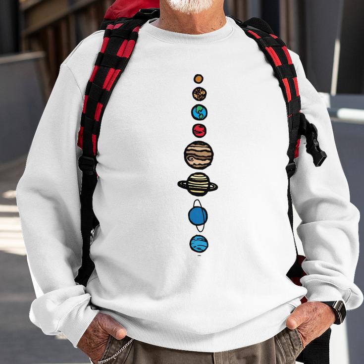 Planets Colour Sweatshirt Gifts for Old Men