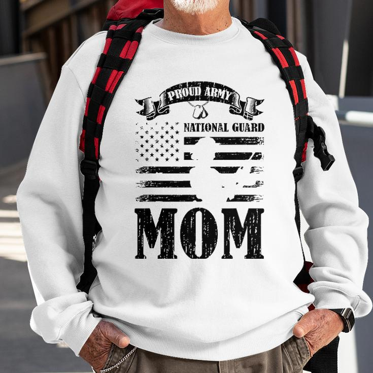 Proud Army National Guard Mom Us Flag Military Mothers Day Sweatshirt Gifts for Old Men