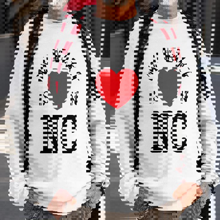 Proud State My Heart Is In Nc North Carolina Sweatshirt Gifts for Old Men