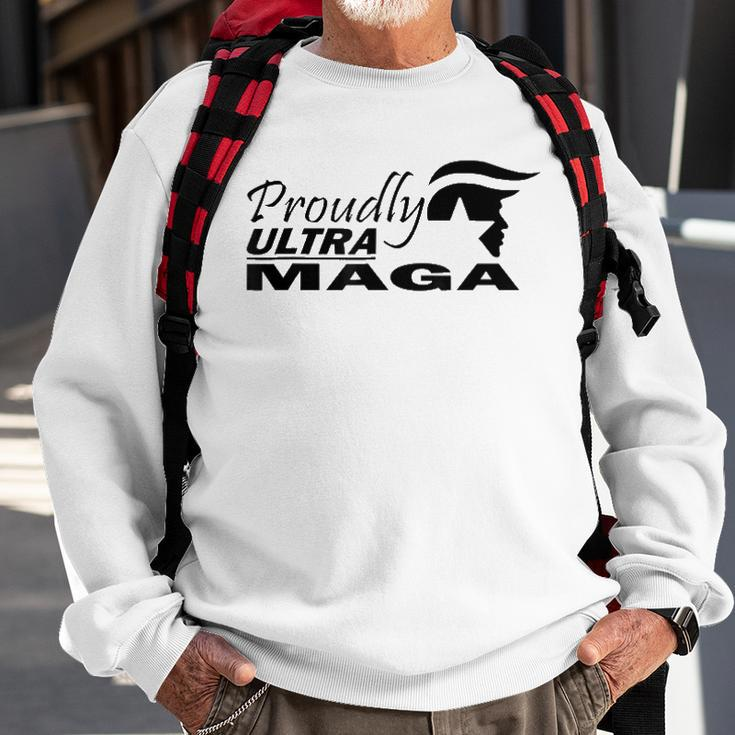 Proudly Ultra Maga Trump Anti Joe Biden Ultra Maga Sweatshirt Gifts for Old Men