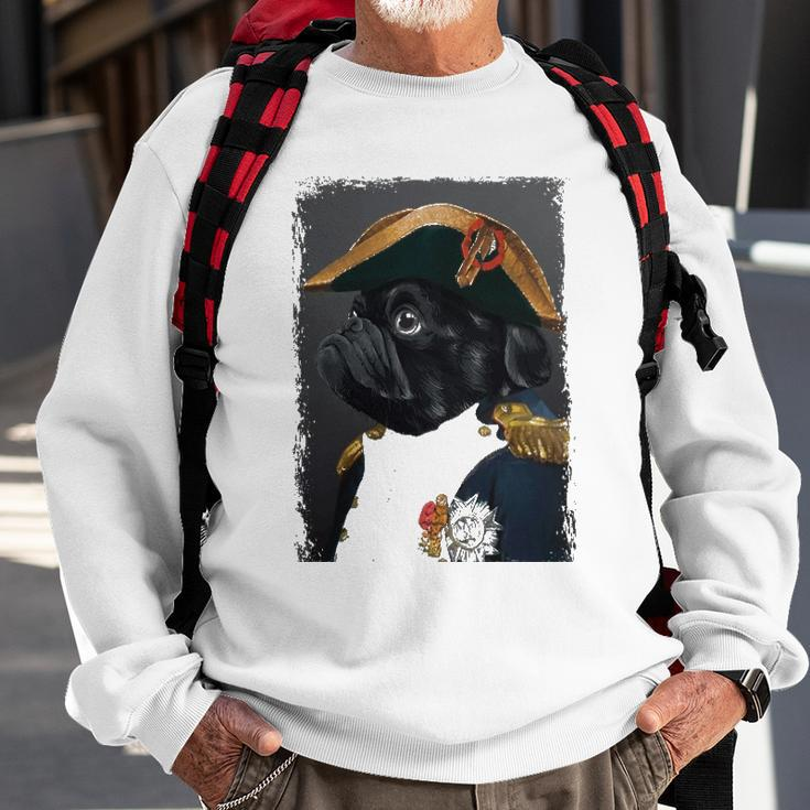 Pug Dog Dad Mom Graphic Tee Men Women Funny Cute Black Pug Sweatshirt Gifts for Old Men