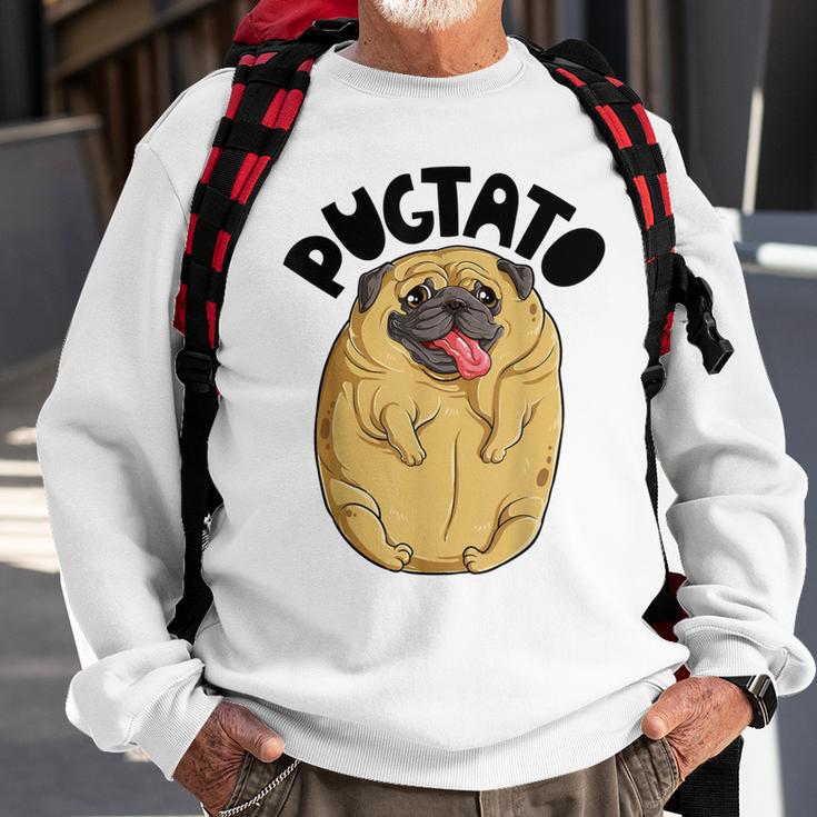 Pugtato Pug Potato Dog Lovers Costume Funny Meme Gifts Sweatshirt Gifts for Old Men