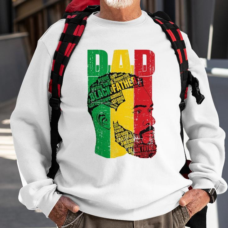 Strong Black Dad King African American Sweatshirt Gifts for Old Men