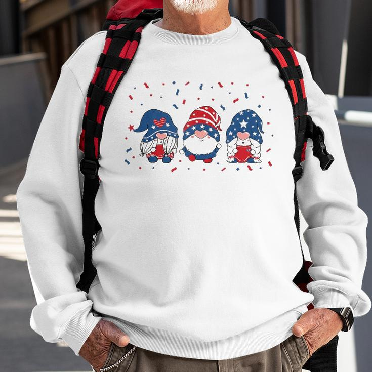 Three Gnomes Celebrating Independence Usa Day 4Th Of July Sweatshirt Gifts for Old Men