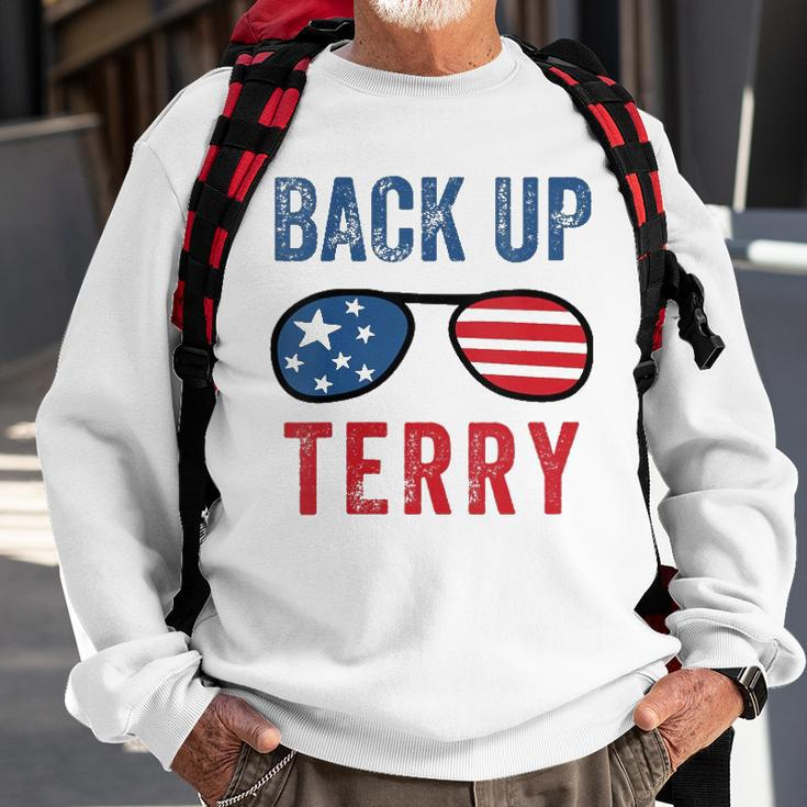 Womens Back Up Terry Put It In Reverse Fireworks Funny 4Th Of July V-Neck Sweatshirt Gifts for Old Men