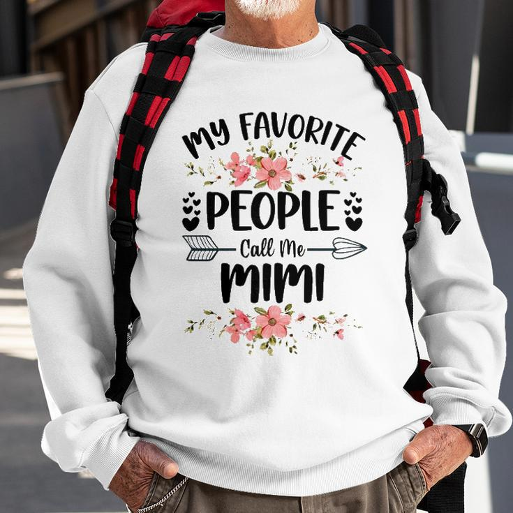 Womens My Favorite People Call Me Mimi Mothers Day Gifts Sweatshirt Gifts for Old Men