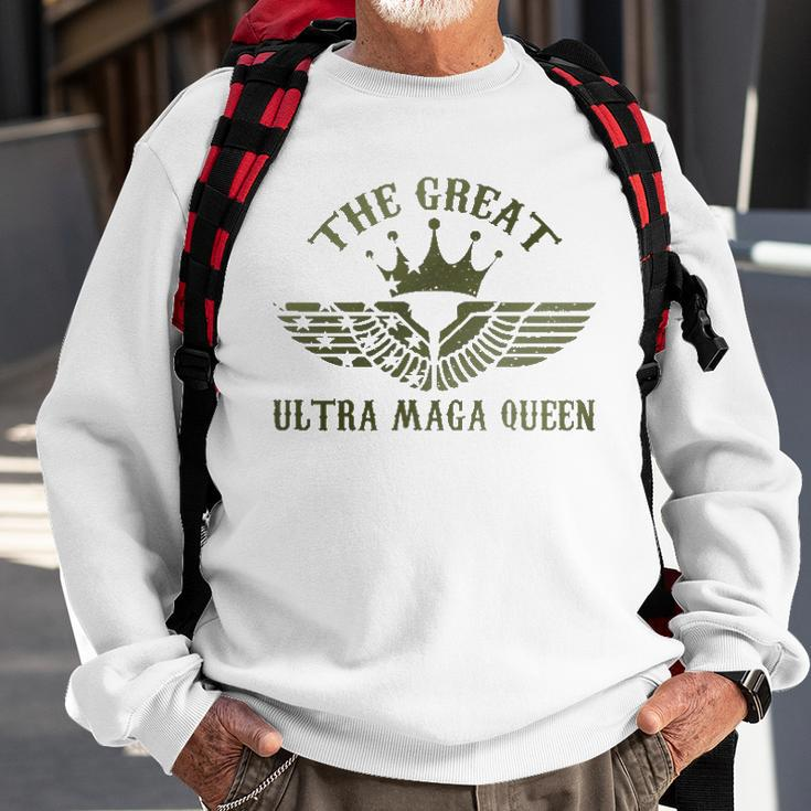 Womens The Great Ultra Maga Queen Sweatshirt Gifts for Old Men