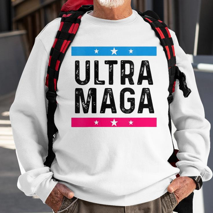 Womens Ultra Mega Patriotic Trump Republicans Conservatives Vote Trump Sweatshirt Gifts for Old Men