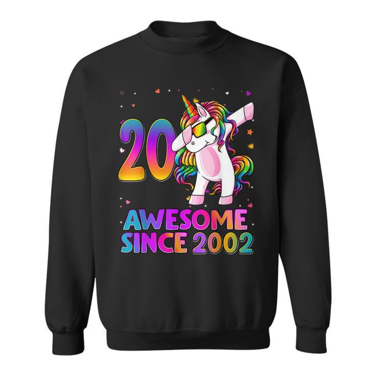 20 Year Old Unicorn Dabbing 20Th Birthday Girl Unicorn Party  Sweatshirt
