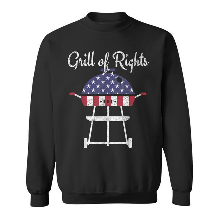 4Th Of July  For Dad Men Grandpa Grilling Grill Funny Sweatshirt