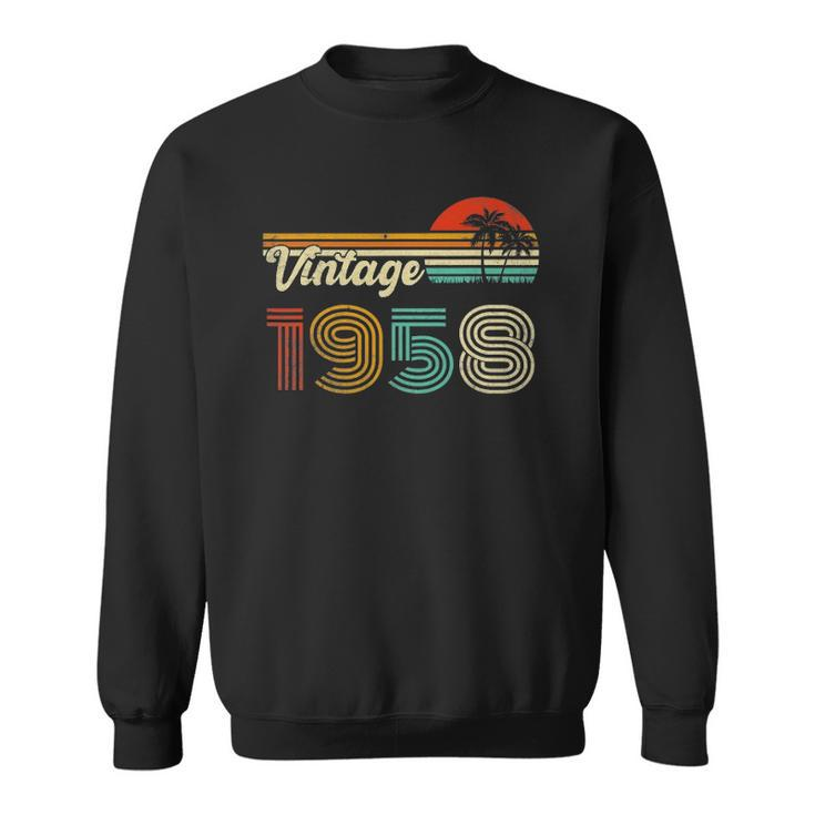 64 Years Old Vintage 1958 64Th Birthday Sweatshirt