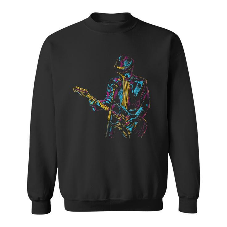 Abstract Art Musician Music Band Bass Player  Sweatshirt